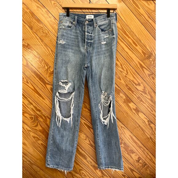 Pistola Cassie Super High Rise Straight Jeans Lucca Distressed - Picture 2 of 8
